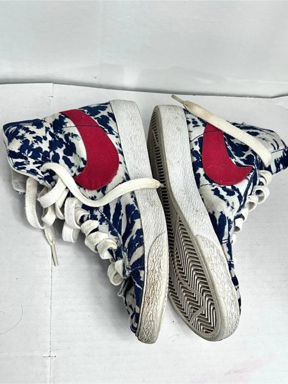 Nike Dunk High-Top Sneakers Blue & White US 4.5